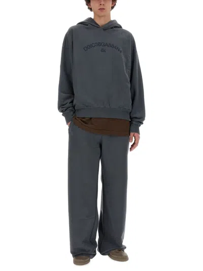 Shop Dolce & Gabbana Jogging Pants In Grey