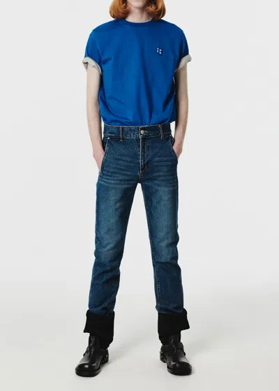 Shop Ader Error Blue Sig; Trs Tag T-shirt 01 In Z-blue