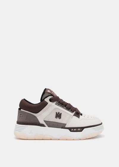 Shop Amiri Brown & White Ma-1 Sneakers