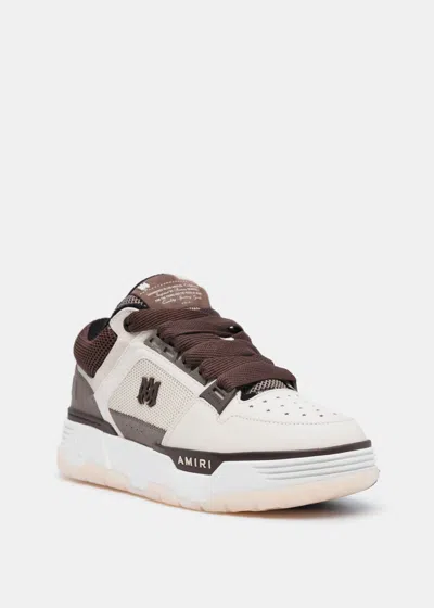 Shop Amiri Brown & White Ma-1 Sneakers