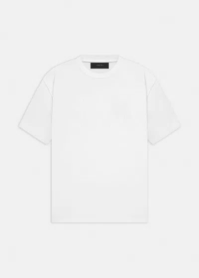 Shop Amiri White Ma Logo Shotgun T-shirt