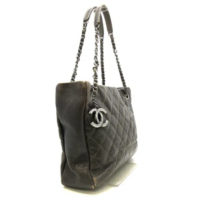 Pre-owned Chanel Wild Stitch Brown Leather Shoulder Bag ()