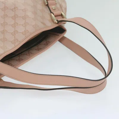 Shop Gucci Gg Canvas Pink Canvas Shoulder Bag ()