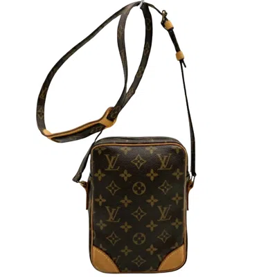 Pre-owned Louis Vuitton Danube Brown Canvas Shoulder Bag ()