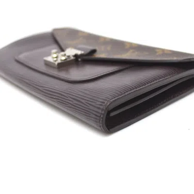 Pre-owned Louis Vuitton Marie Rose Brown Canvas Wallet  ()