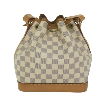 Pre-owned Louis Vuitton Noé Bb White Canvas Shoulder Bag ()