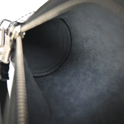 Pre-owned Louis Vuitton Soufflot Black Leather Clutch Bag ()