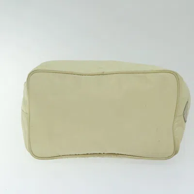Shop Prada Tessuto Beige Synthetic Shoulder Bag ()