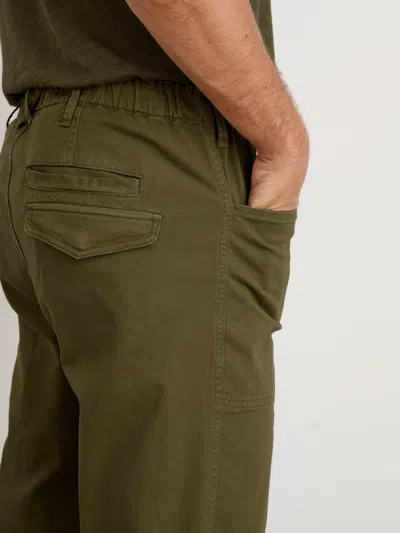Shop Alex Mill Pull-on Button Fly Pant In Olive