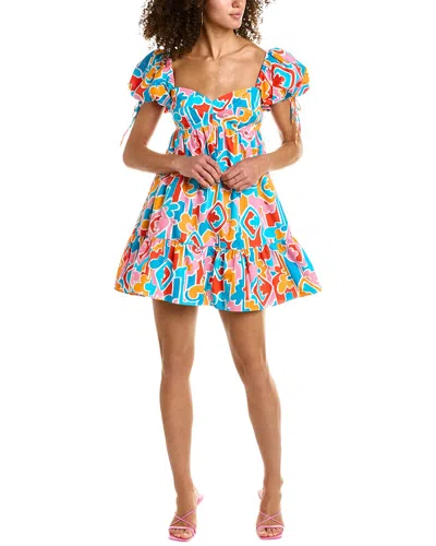 Shop Amanda Uprichard Sicily Mini Dress In Multi