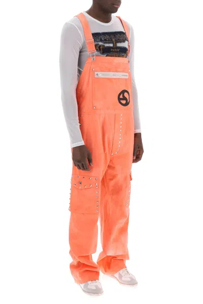 Shop Acne Studios Cotton Overalls With Studs