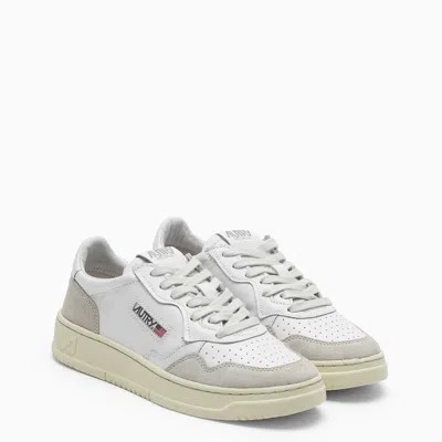 Autry White Leather Medalist Low-top Sneakers In White