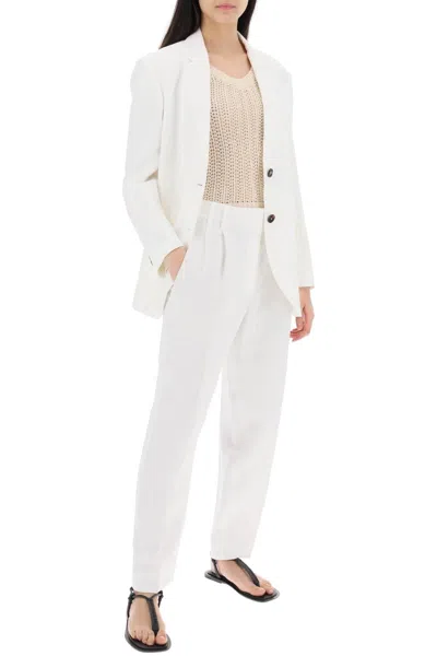 Shop Brunello Cucinelli Double Pleated Trousers