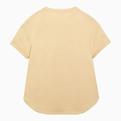 Shop Brunello Cucinelli Lemon Coloured Cotton T Shirt