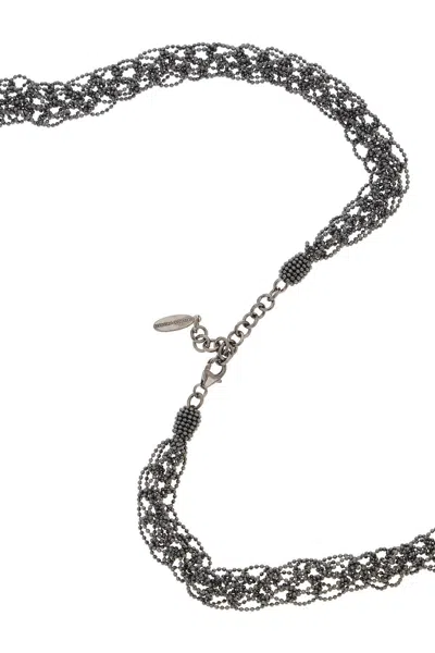 Shop Brunello Cucinelli Precious Loops Necklace