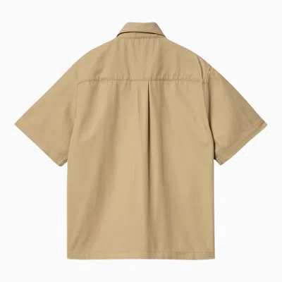 Shop Carhartt Wip Beige S/s Sandler Shirt