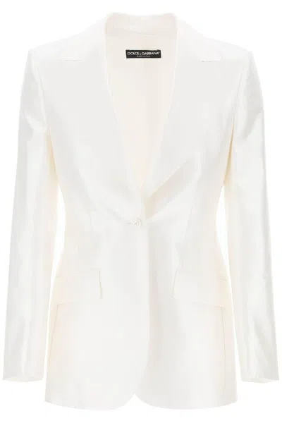 Shop Dolce & Gabbana Turlington Jacket In Silk Mikado