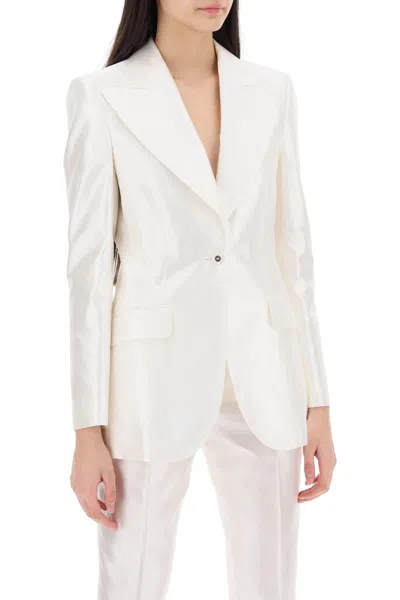 Shop Dolce & Gabbana Turlington Jacket In Silk Mikado