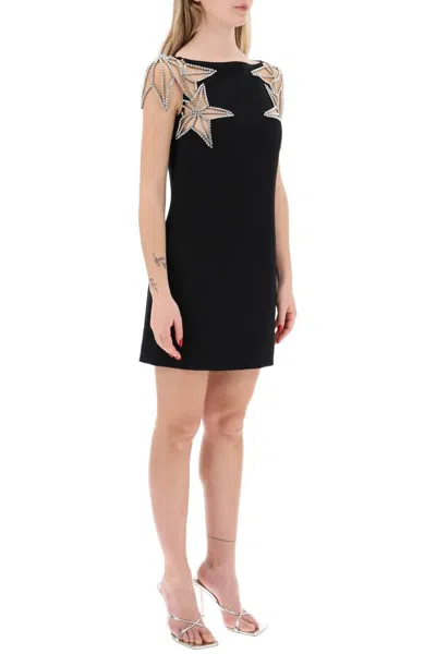 Shop Dsquared2 Short Dress With Crystal Stars Pattern