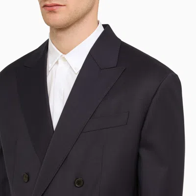 Shop Dsquared2 Wallstreet Double Breasted Suit In Blue Wool