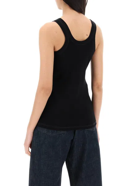 Shop Lemaire Ribbed Sleeveless Top With