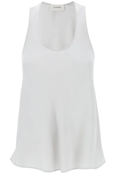 Shop Lemaire Sleeveless Top With Diagonal