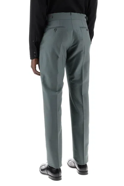 Shop Tom Ford Atticus Tailored Trousers In Mikado