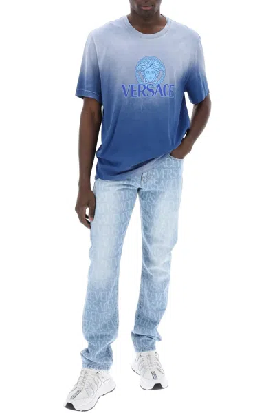 Shop Versace "gradient Medusa T Shirt