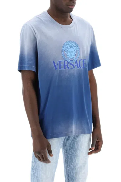 Shop Versace "gradient Medusa T Shirt