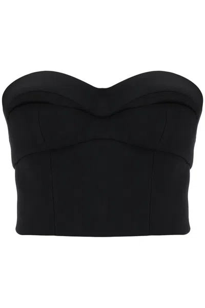 Shop Versace Padded Cup Bustier Top With