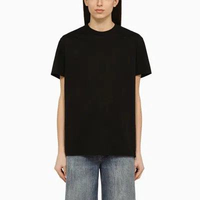 Shop Wardrobe.nyc Black Cotton Crew Neck T Shirt