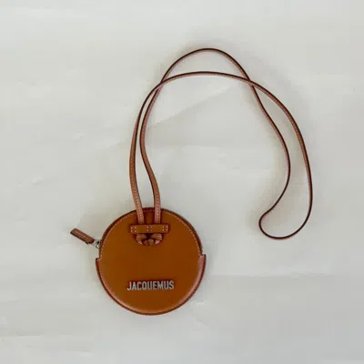 Pre-owned Jacquemus Caramel Le Pitchou Coin Bag