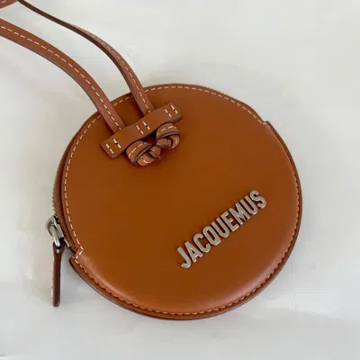 Pre-owned Jacquemus Caramel Le Pitchou Coin Bag