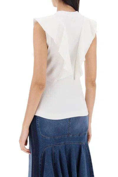 Shop Alexander Mcqueen Sleeveless T-shirt Women In White
