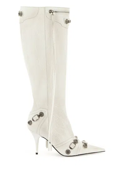 Shop Balenciaga 'cagole' Boots Women In White