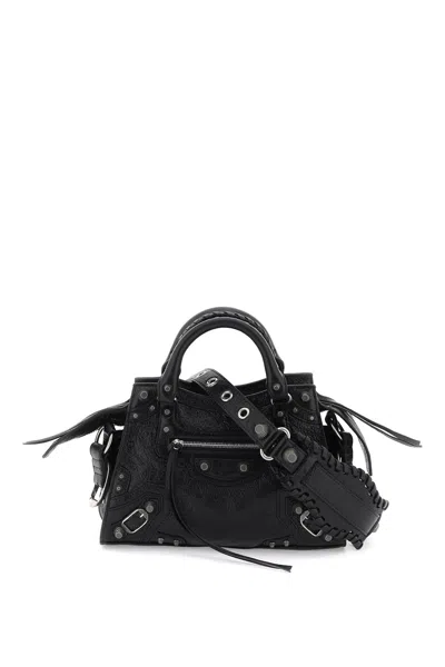 Shop Balenciaga Neo Cagole Xs Bag Women In Black