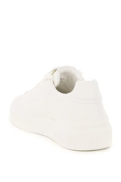 Shop Balmain Leather B Court Sneakers Women In White