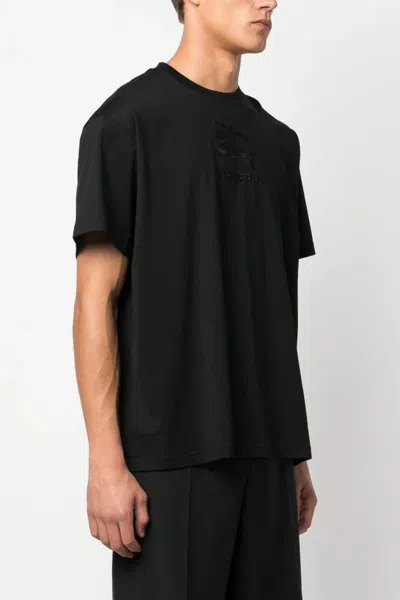 Shop Burberry Men 'tempah' T-shirt In Black