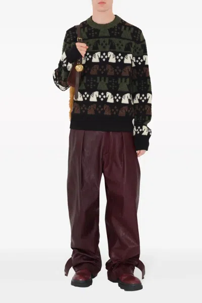 Shop Burberry Men Chess Sweater In Multicolor
