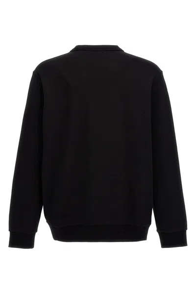 Shop Burberry Men Logo Print Sweatshirt In Black
