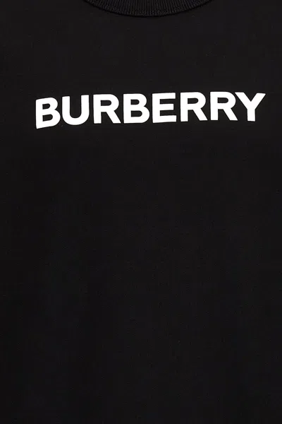 Shop Burberry Men Logo Print Sweatshirt In Black