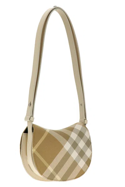 Shop Burberry Women 'rocking Horse' Mini Shoulder Bag In Cream