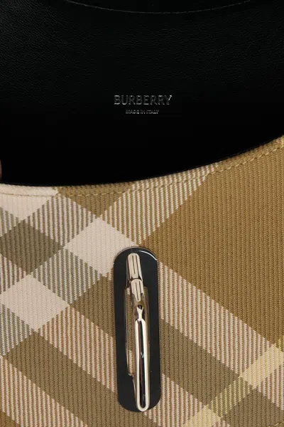 Burberry Beige Rocking Horse Medium Shoulder Bag In Cream