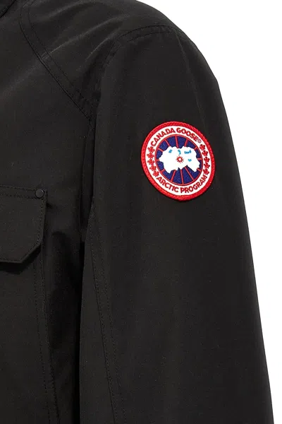 Shop Canada Goose Men 'burnaby Chore' Jacket In Black