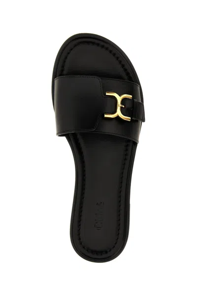 Shop Chloé Women 'marcie' Sandals In Black