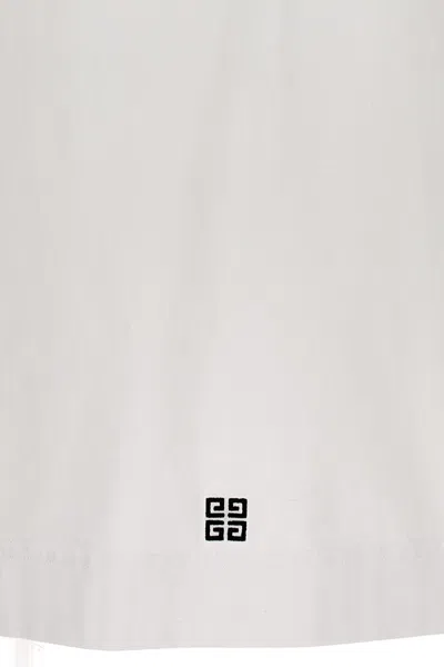 Shop Givenchy Men Logo Embroidery T-shirt In White