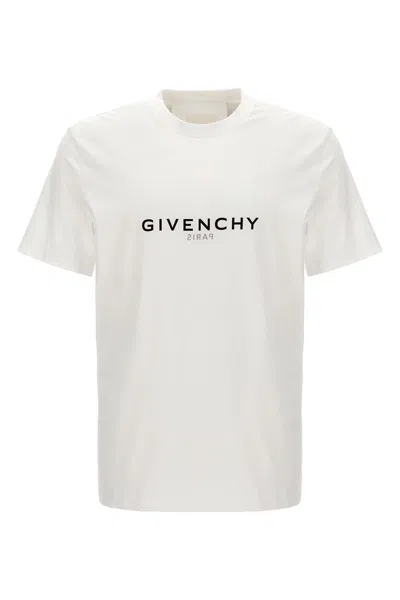 Shop Givenchy Men Logo T-shirt In White