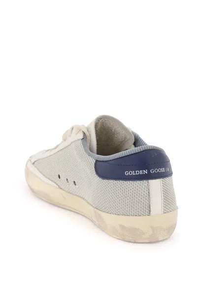 Shop Golden Goose "super-star Sneakers In Mesh And Leather Men In Multicolor