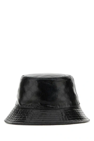Shop Gucci Man Black Gg Crystal Bucket Hat
