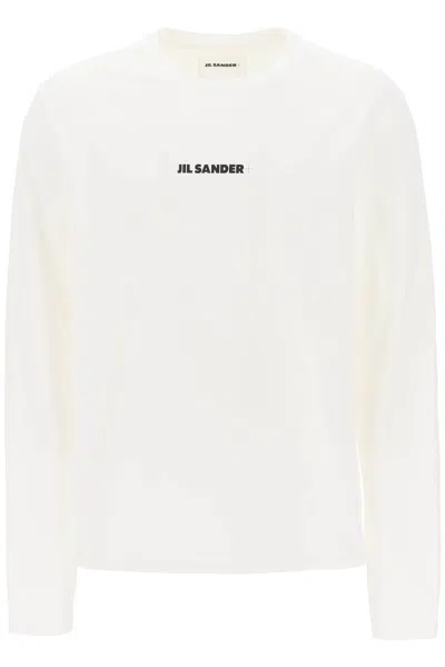 Shop Jil Sander Long Sleeve T-shirt Men In White